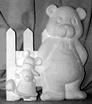 Bear by Fence Wall Art Plaque