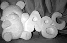 ABC bear statue