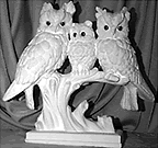 Owls statue