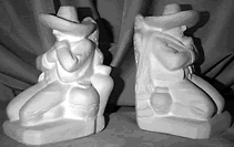 Mexican Siesta Bookends statues