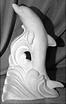 Plastercraft Dolphin Bookend statue