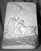 War Memorial statue bookend