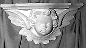 Wood Cherub Decorator Display Wall Bracket