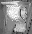 Acanthus with Shelf Decorator Drapery  Bracket