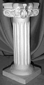 Plastercraft Braid Top Ionic Candleholder