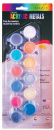 Palmer Metals 12 Paint Pots - Palmer Prism Acrylic Paint - Metallic