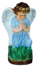 Guardian Angel Plaster Statue PAINTED Blue