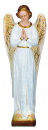 Angel with Folded Hands Plaster Statue PAINTED