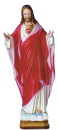 Pleading Christ Plaster Statue PAINTED Red