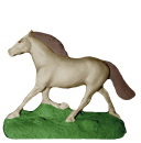 Horse Running Plaster Statue