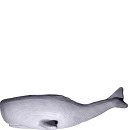 Wood Grain Whale Plaster Plaque Large