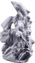 Triple Dolphins Plaster Statue