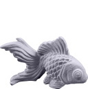 Gold Fish Plaster Statue Large