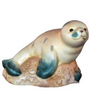 Baby Seal Plaster Statue