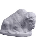 Buffalo Plaster Statue