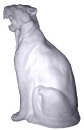 Roaring Panther Plaster Statue XL