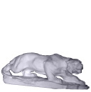 Panther on Base Plaster Statue