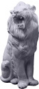 Entrance Lion Plaster Statue Left 