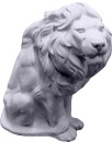 Lion Sitting Plaster Statue