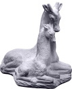Giraffe Family Plaster Statue