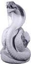 Cobra on Tree Trunk Plaster Statue