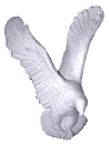 Eagle Swooping Down Plaster Plaque