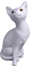 Tex Cat Plaster Statue plastic eyes included