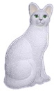 Large Cat Plaster Statue