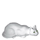 Sneaky Cat Plaster Statue