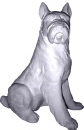 Schnauzer Plaster Statue Large