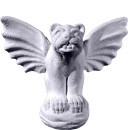 Cat Gargoyle Plaster Statue