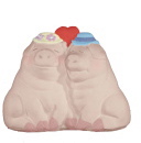 Pig Lovers Plaster Statue