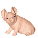 Papa Pig Plaster Statue