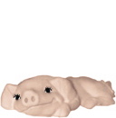 Happy Pig Flat Plaster Statue