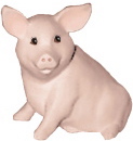 Country Pig Plaster Statue