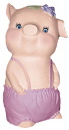 Pigs Dressed Up Girl Plaster Statue