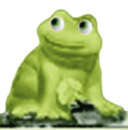 Frog Plaster Statue
