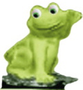 Frog Plaster Statue