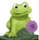 Frog Plaster Statue