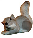 Squirrel with tail up Plaster Statue