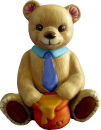 Picnic Bear Boy Plaster Statue