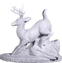 Running Deer Plaster Statue