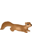 Squirrel Plaster Statue plastic eyes included