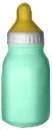 Baby Bottle Plaster Statue