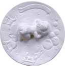 Babys Bottom Exposed Birth Plaster Plaque