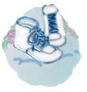 Baby Booties Plaster Plaque