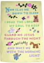 Now I Lay Me Down Large Plaster Plaque