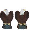 Eagle Plaster Bookends Set
