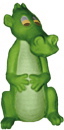Dragon Standing Unpainted Plaster Piggy Bank