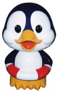 Paully Penguin Unpainted Plaster Piggy Bank